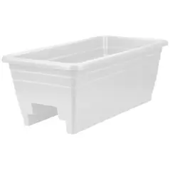 HC 24" Deck Rail Box Planter White Akro Mils