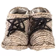 Gardener Select 4"x10" Straw Shoes Topiary Grey 6/CS