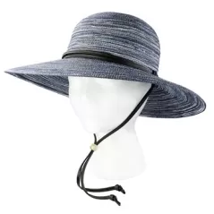 Sloggers Womens Braided Hat Navy Medium UPF 50+