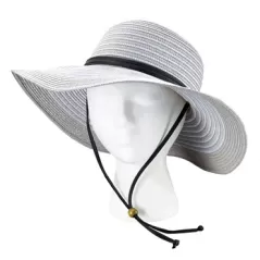 Sloggers Womens Braided Hat Two Tone Grey
