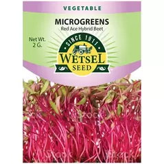 Microgreens, Red Ace Hybrid Beet - 2 Gram