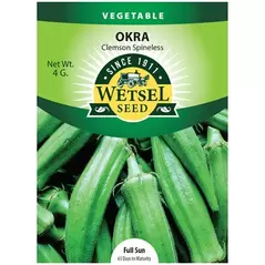 Okra, Clemson Spineless - 4 grams