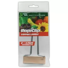 Luster Leaf 4pk 6" Copper Label