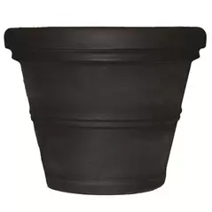 Tusco 24.5" Rolled Rim Planter Black