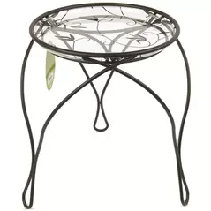 Plastec 13" Elegance Plant Stand Black