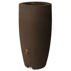 Algreen 80gal Athena Rain Barrel Brownstone