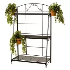 Deer Park 3 Shelf Plant Stand Black