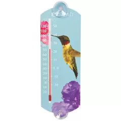 Headwind 10" EZ Read Deco In/Out Thermometer Hummingbird