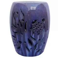 MCarr 19" Sea Turtle Stool Falling Blue