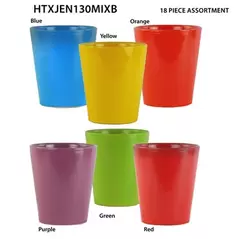 MCarr 18pc Tall Round Pot Set Mixed Colors