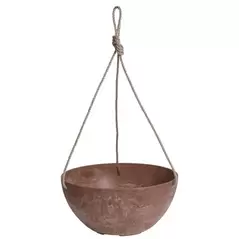 Artstone Napa 12" Hanging Bowl Rust