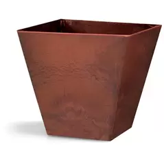 Artstone Ella 6" Square Planter Rust
