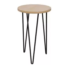 Panacea 16" Steel & Bamboo Mid Century Plant Stand