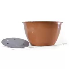 BLD 12" Hanging Basket Terra Cotta w/ Wire Hangers 25/CS