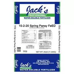 Jacks Prof Spring Pansy FeED 15-2-20 25Lb (80/Pl) HAZ