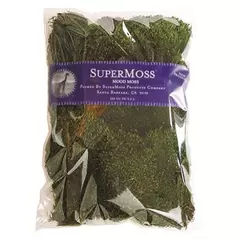 SuperMoss 200cu Bag Preserved Mood Moss Natural Green
