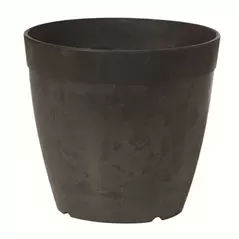 Artstone 6" Round Dolce Planter Black