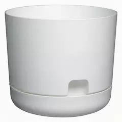 DCN 8" Oasis Self Watering Planter White