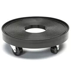 Devault 12" Plant Dolly with Hole Black