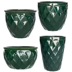 MCarr 26pc Teardrop Planter Pallet Glass Green