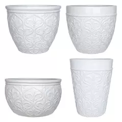 MCarr 26pc Fleur De Lis Planter Pallet White