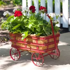 Panacea 14" Industrial Wagon Antique Red