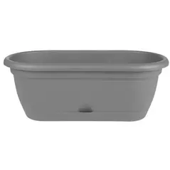 Bloem 18" Lucca Window Box Charcoal
