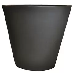 Tusco 16" Cosmo Round Planter Black