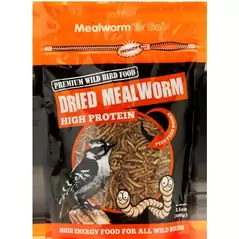 Unipet 3.5oz Mealworm To Go Ziplock Pack
