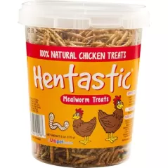 Unipet 6oz Hentastic Dried Mealworm Tamper Proof Tub