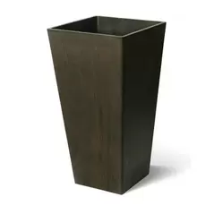 Algreen 13"x28" Square Planter Brown Marble