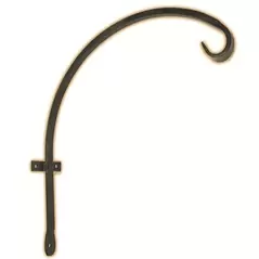 Hookery 16" Forged Curl Curve Downturned Hanger