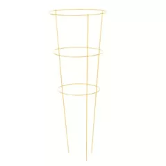 Panacea 42" Yellow Tomato Cage 3 Leg 3 Ring