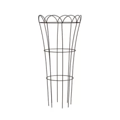 Panacea 36" Rustic Fltd Flower & Plant Cage Rust