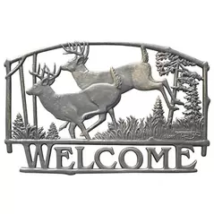 Painted Sky Welcome Sign Deer
