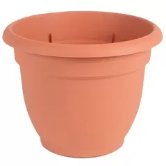 Bloem 10" Ariana with Grid Planter Terra Cotta