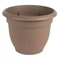 Bloem 10" Ariana with Grid Planter Chocolate