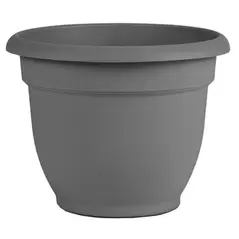 Bloem 10" Ariana With Grid Planter Charcoal