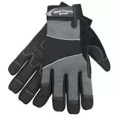 SWI West County Men Work Glove Coal X-Large Synthetic Leather Pad Palm