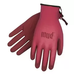 SWI Simply Mud Glove Pomegranate Medium Micro-Finish Nitrile