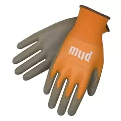 SWI Smart Mud Glove Orange Medium Touchscreen Poly