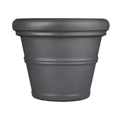 Tusco 13.5" Rolled Rim Planter Slate