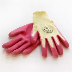 WWG Large Pink Weeding Glove Latex Dipped