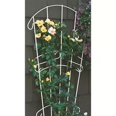 Panacea 28"x60" White Fan Trellis