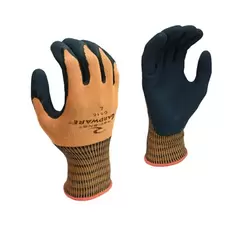 BGC Glove Gardware 13G Orange Double Nitrile M