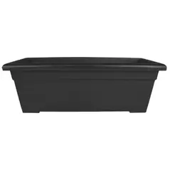 HC 28" Romana Deck Planter Black