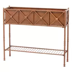 Deer Park 35" Rosette Planter With Tin Liner