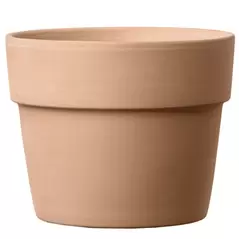 Deroma 5.9" Perfetto Pot No Hole Blush Clay Case Pack