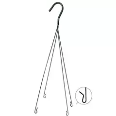 GS WIRE HANGER GREEN 4 STRAND FITS 16" AND 12" CONE COCO LINED HANGING BASKETS