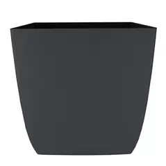 HC 12" Santa Fe Square Planter Black Sand